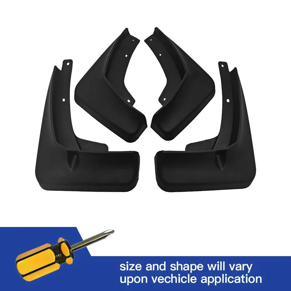 

4Pcs Front & Rear Mud Flaps Splash Guards Mudguards Black For Chery Tiggo 4 5x 2017 2018 2019 2020 2021 2022 2023