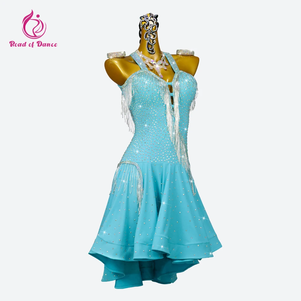 2026 Latin Dance Skirt Women's Evening Party Clothes Elegant Girls Suit Formal Practice Wear Samba Prom Performance Match Outfit