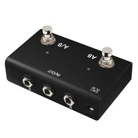 ABY canal interruptor Pedal caja línea AB Selector conmutador pedal Mini Pedal de guitarra True Bypass para amplificador de guitarra