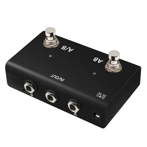 Imagen 1 del producto ABY canal interruptor Pedal caja línea AB Selector conmutador pedal Mini Pedal de guitarra True Bypass para amplificador de guitarra