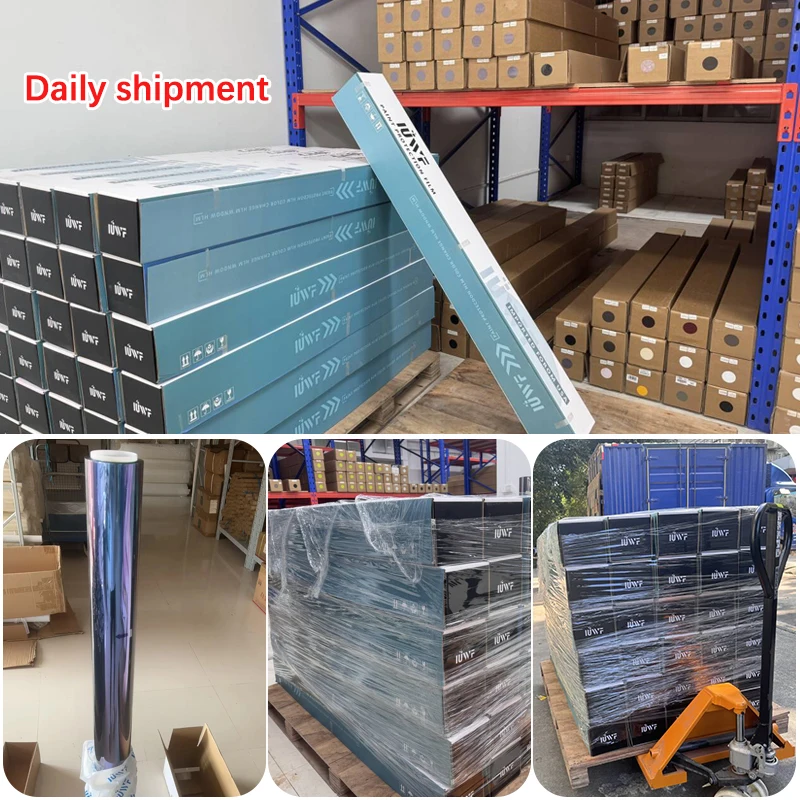 Оптовая продажа, нанокерамика, 84% Vlt, синий и фиолетовый оттенок хамелеона, фиолетовый хамелеон, тонировочная пленка для оконного стекла автомобиля, рулон