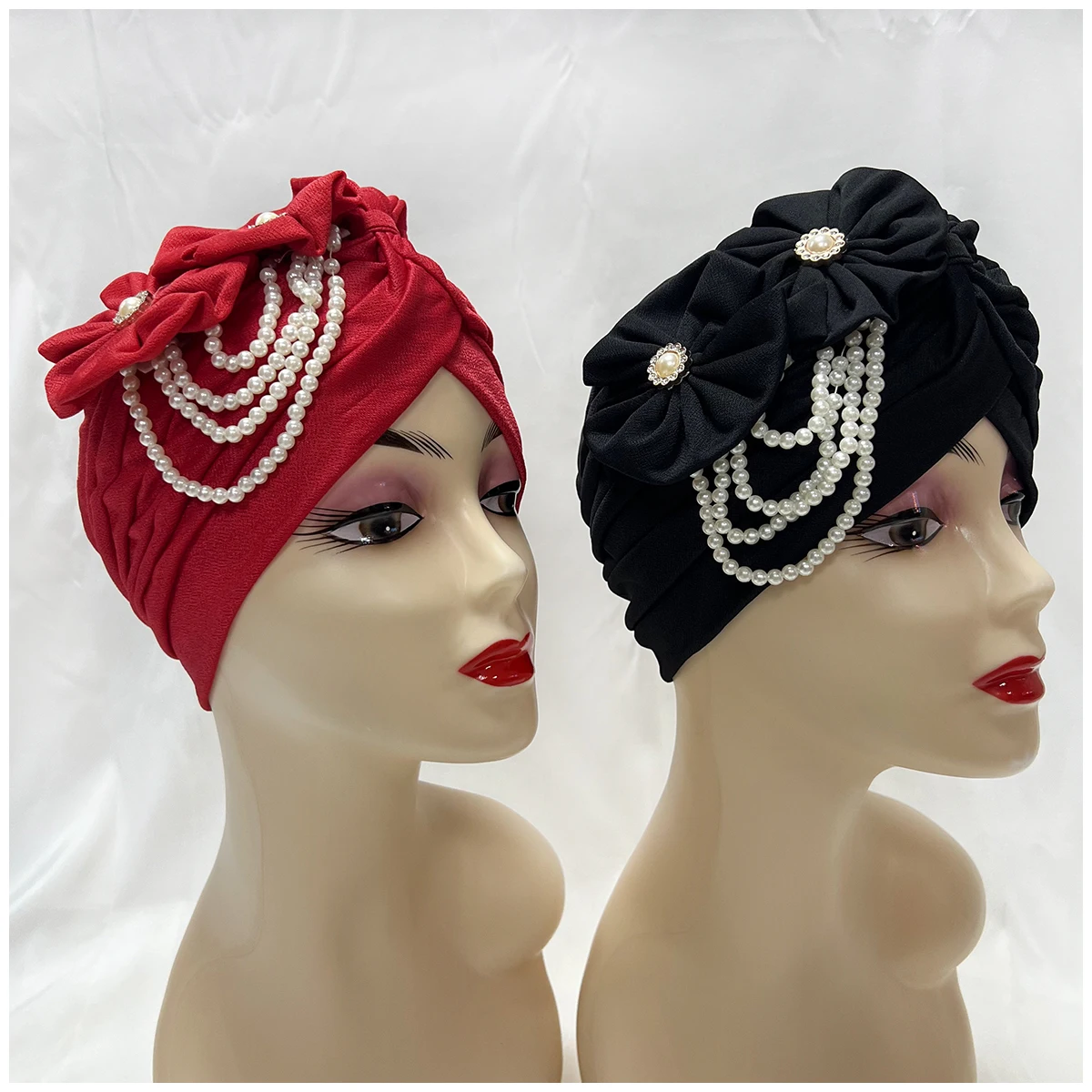 Hurtownie 6/12 sztuk zamówienie moda muzułmańska kobieta turban kapelusz aksamitna gorąca Rhinestone solidna indyjska czapka z daszkiem czapka z