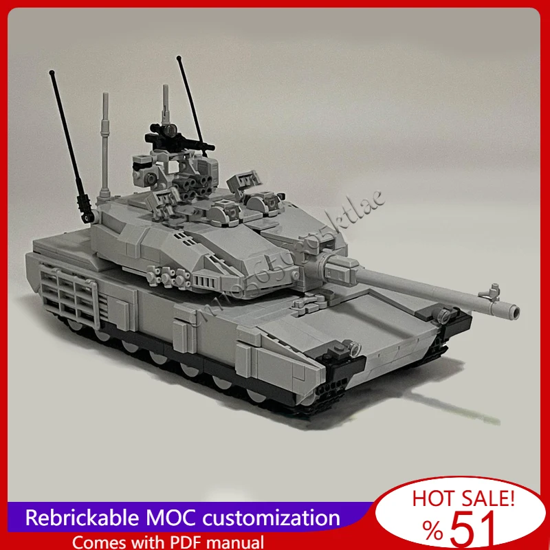 

1238Pcs MOC WWII M1 Main Battle Tank Model Building Blocks DIY Brick Creative Assembly Toys For Children Surprise Festival Gift