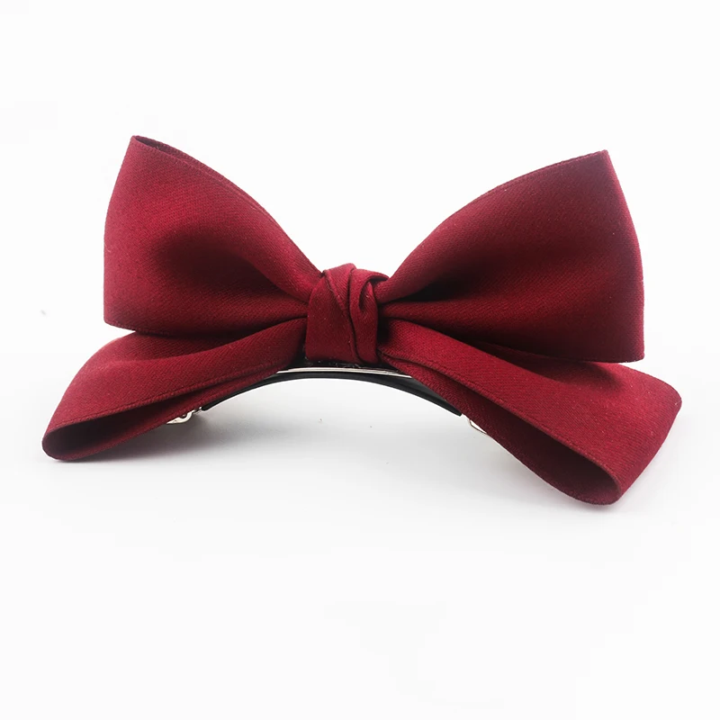 

Cute girl three-dimensional fabric bow top clip rabbit ears hairpin