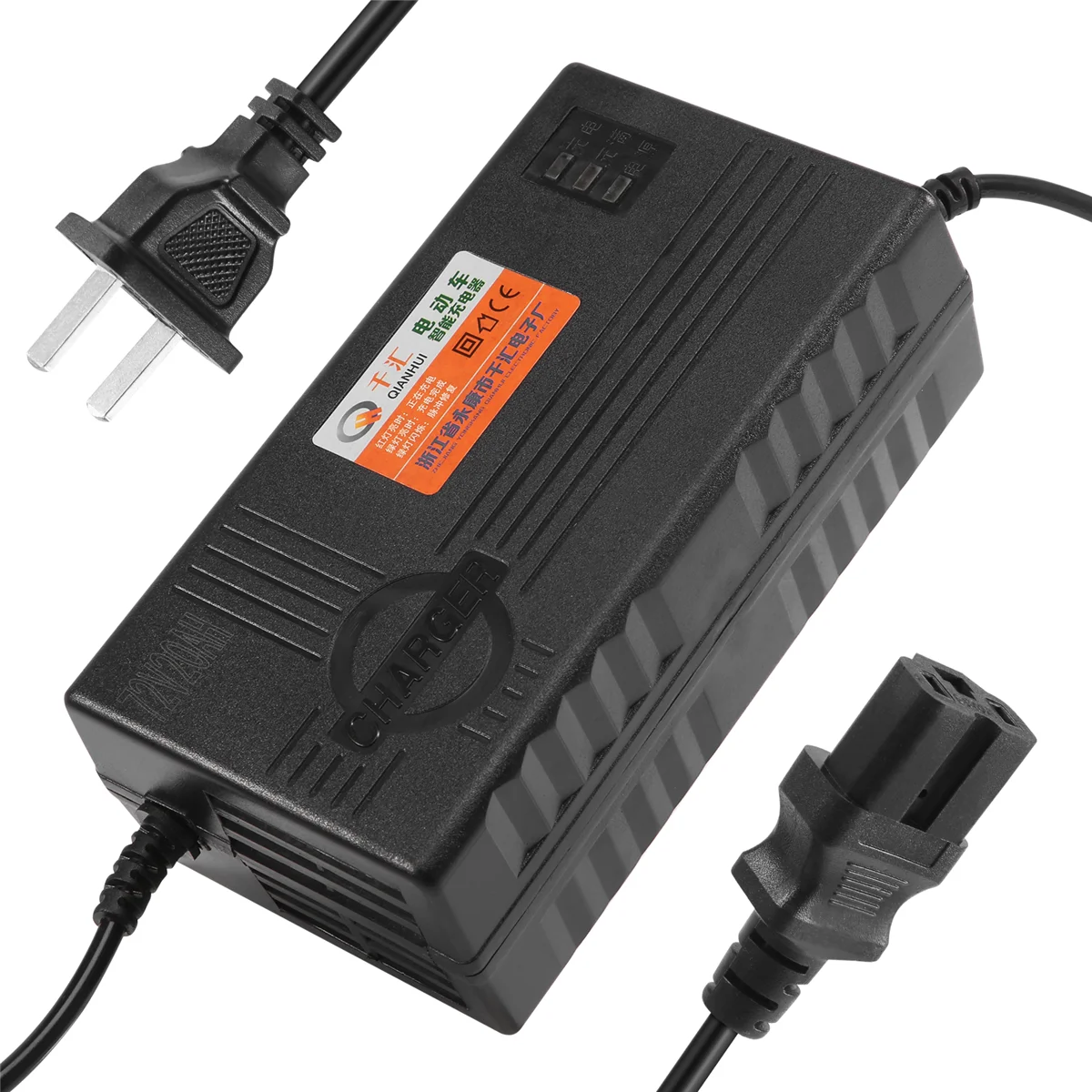 72V 20AH Motorcycle Battery Charger 6 LED Display for Scooter Wheel Lead Acid Battery Electric Bicycle Accessories US Plug