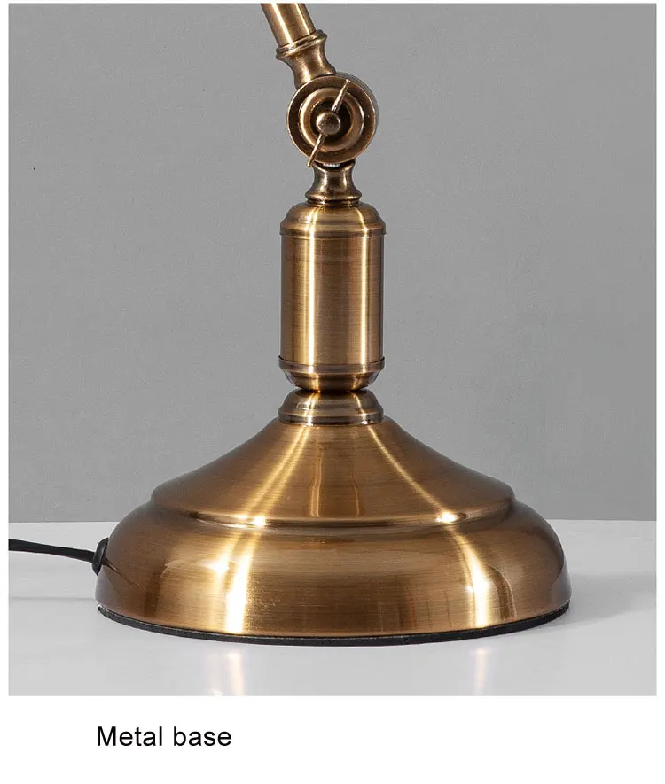 American Style Retro Light Luxury Eye Care Table Lamp Creative Learning Desk Lamp European Style Living Room Bedroom BedsideLamp