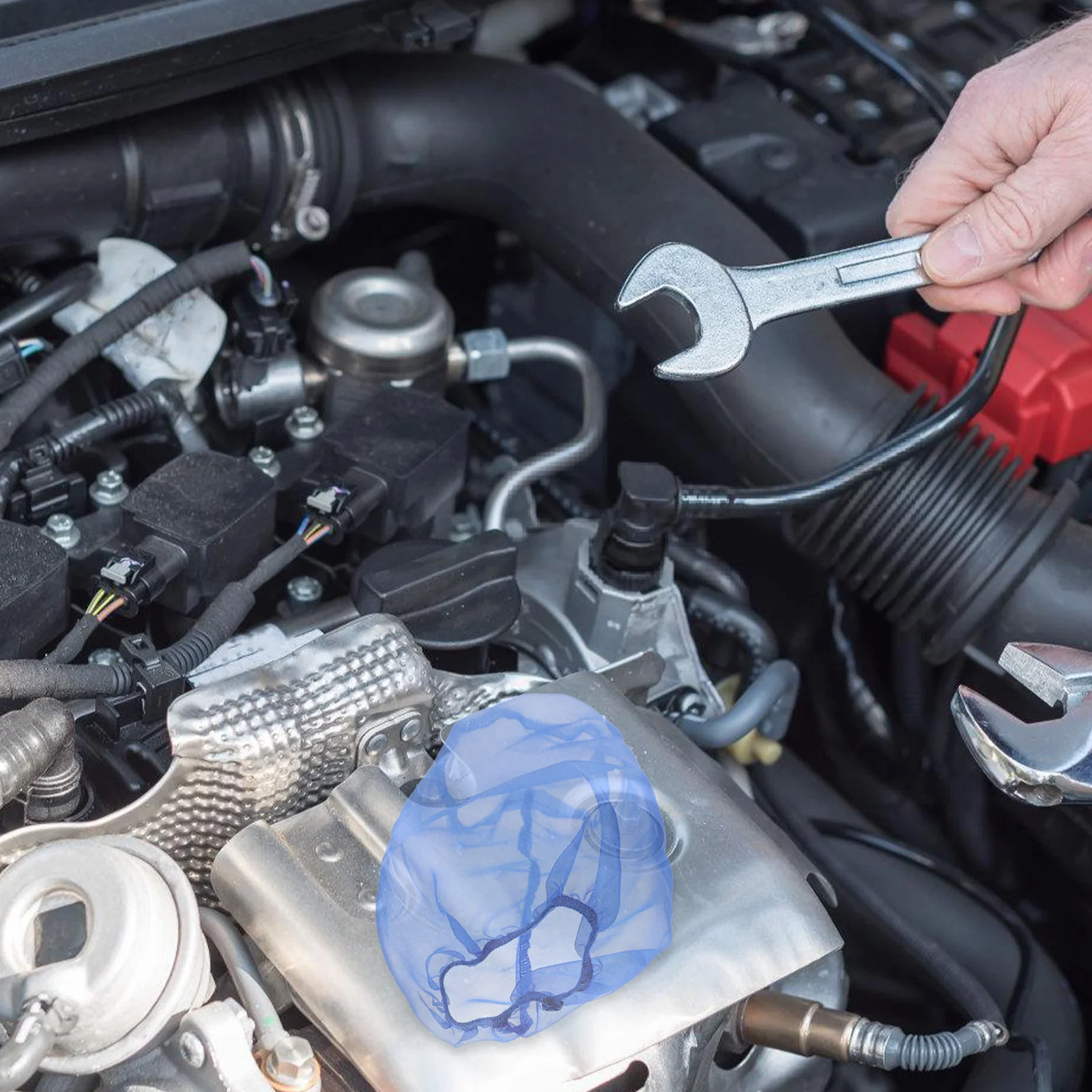 

Car Intake Filter Protective Cover High-Efficiency Dust Proof Mesh For Engine Air Intake Automotive Accessory