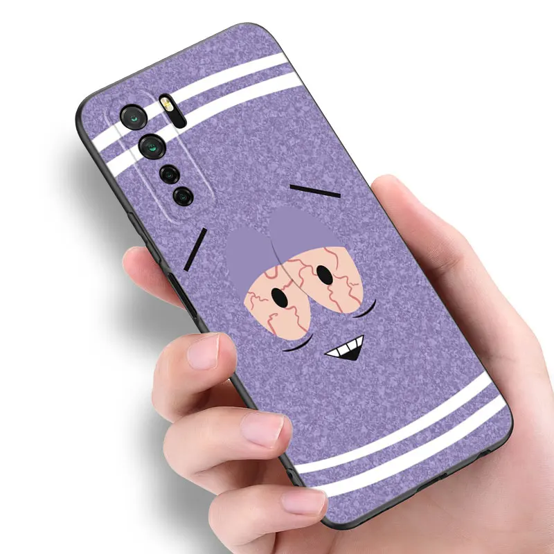 Cartoon S-South P-Park Black Phone Case For Huawei Nova 5 7 10 Pro 6 9 SE Y70 Plus 4 5i 7i 8i Honor Y5P Y6P Y6S Y7A Y7P Y8P image 2
