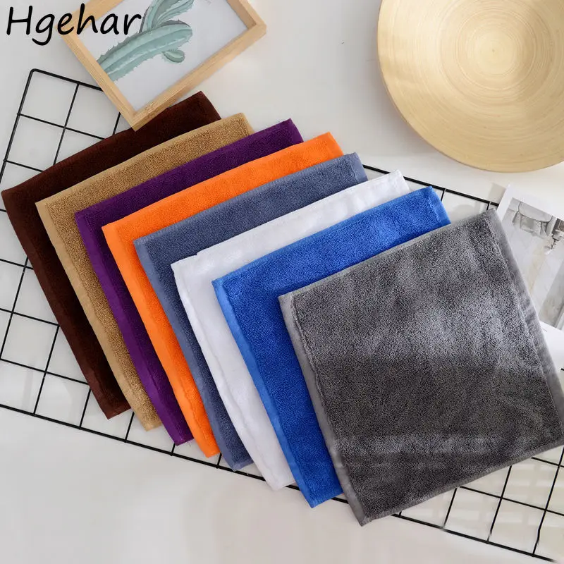 30x30cm Square Handkerchief Towels Plain Multi-color Hand Towel Portable Soft Quick Drying Mini Washcloth Absorbent Платок 핸드타올