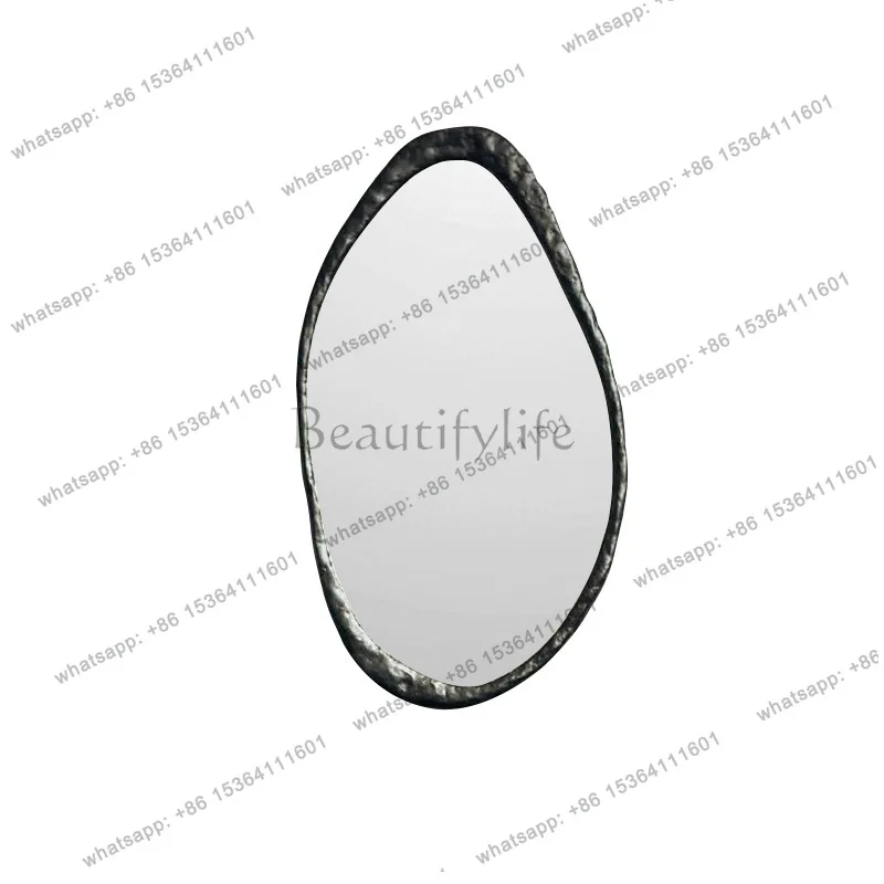 Medieval style household special-shaped makeup mirror creative art decorative mirror wall hanging wall dressing