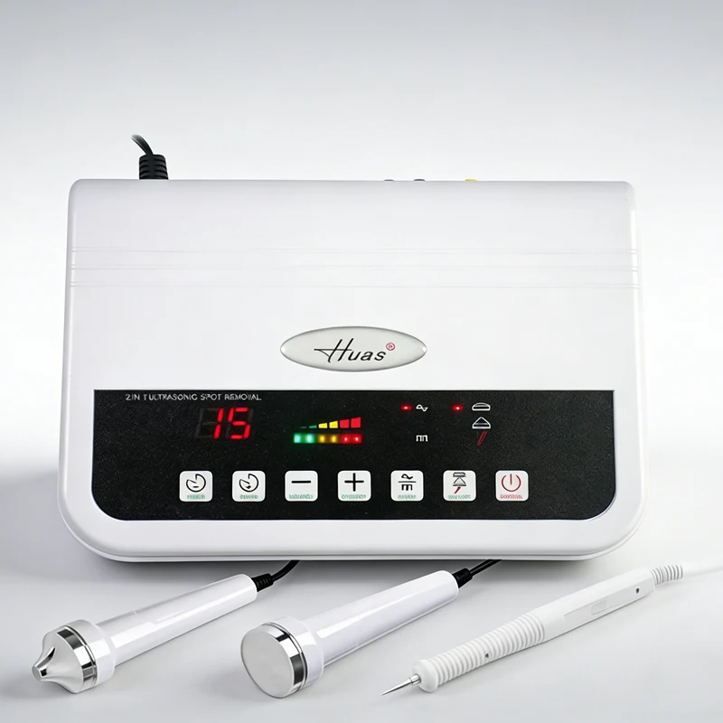 

HUAS H3234 3 in 1 High Frequency Facial Machine | Ultrasonic Massager for Firming Anti Aging Wrinkle Removal Salon Skin Care