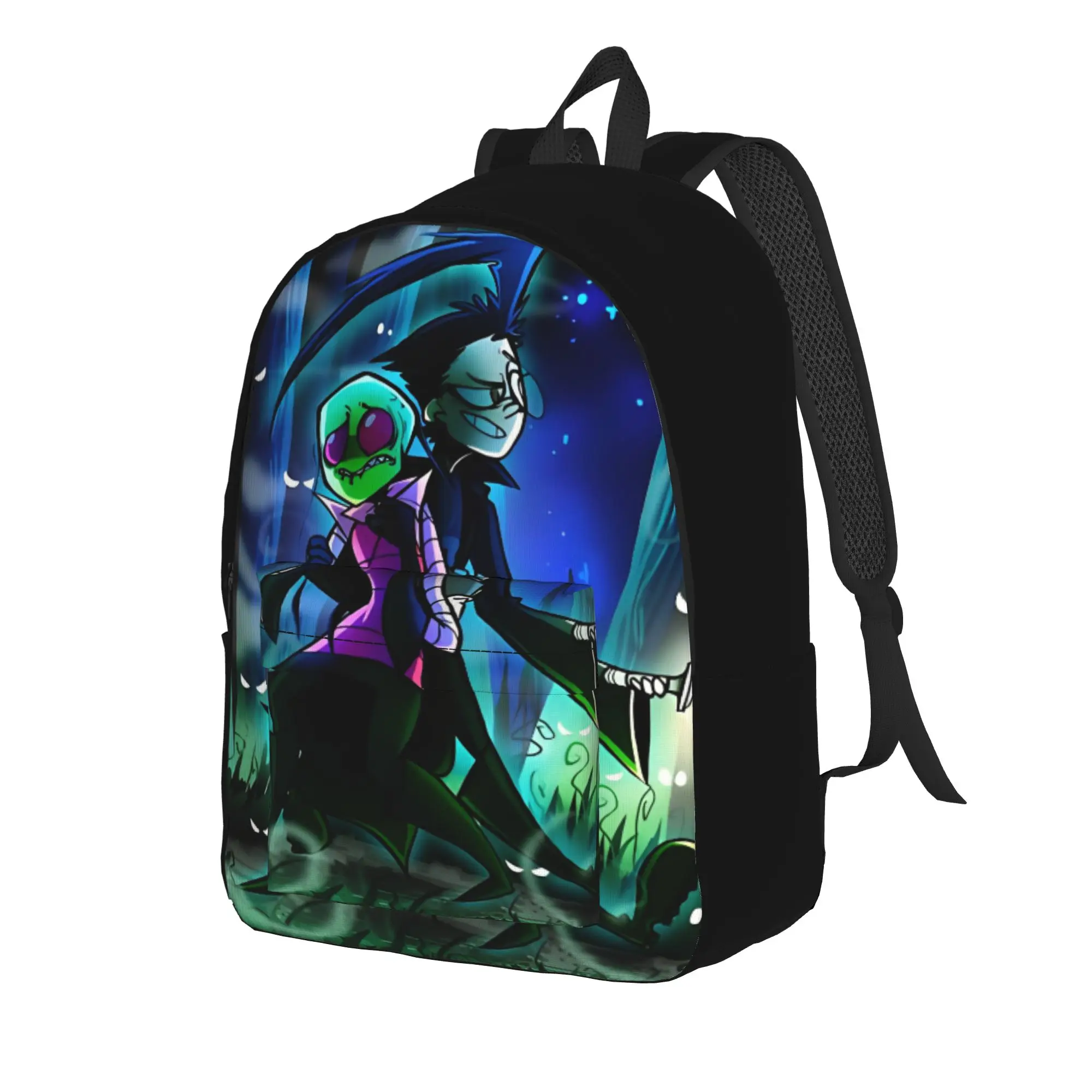 Invaders Zims Cool Backpack Lightweight Student Work Daypack for Men Women College Canvas Bags