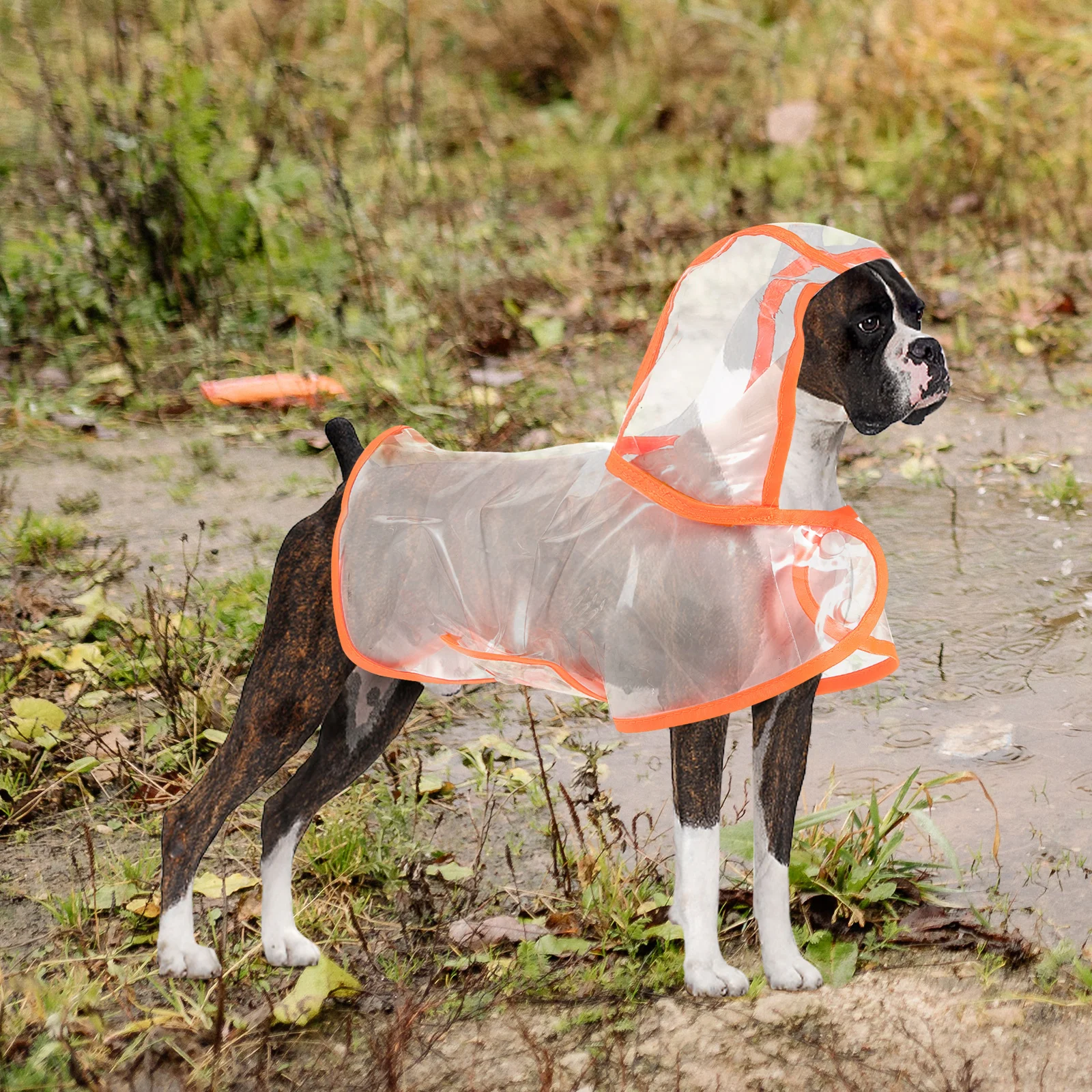 

Pet Dog Raincoat Waterproof Breathable Lightweight Medium Large Small Rain Coats for Dogs Outdoor Hiking Park Beach