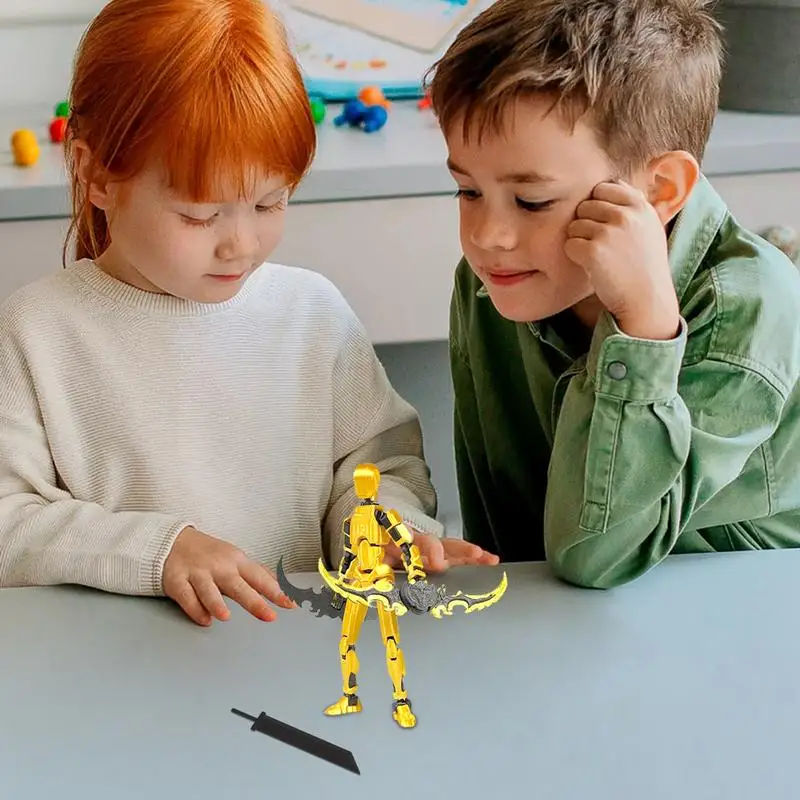 3D-Actionfiguren 3D-gedruckte Gelenk figur bewegliche 3D-gedruckte Roboter-Mehrgelenk-bewegliche Roboter-Action figur für Kinder &