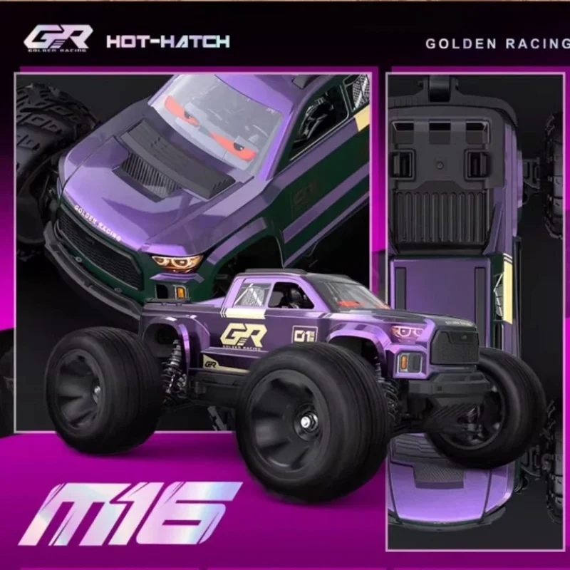 

Hot New M16 Big Foot RC Car: Brushless Electric Four-Wheel Drive Off-Road Vehicle Remote Control Toy with Flip Function RC Car