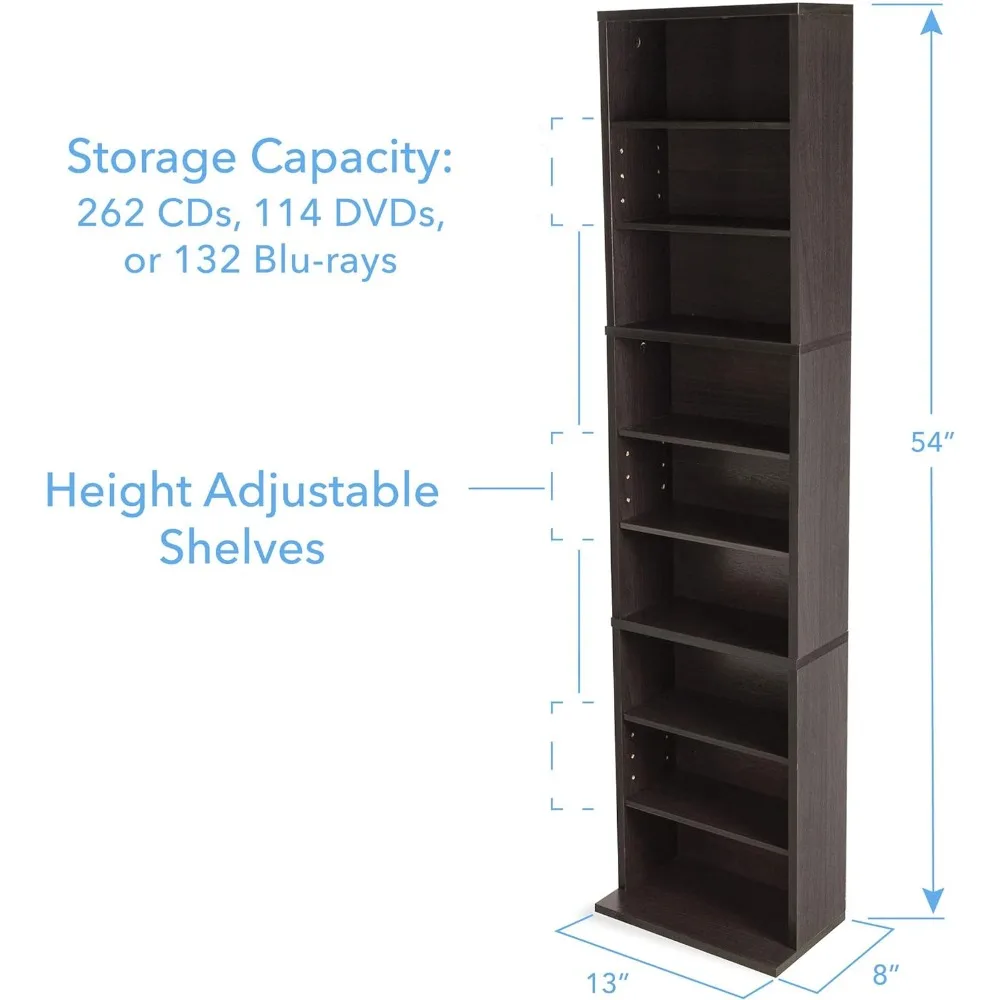 Summit Media Storage Cabinet-protegge e organizza collezioni di musica, film, videogiochi o cimeli prerizati,