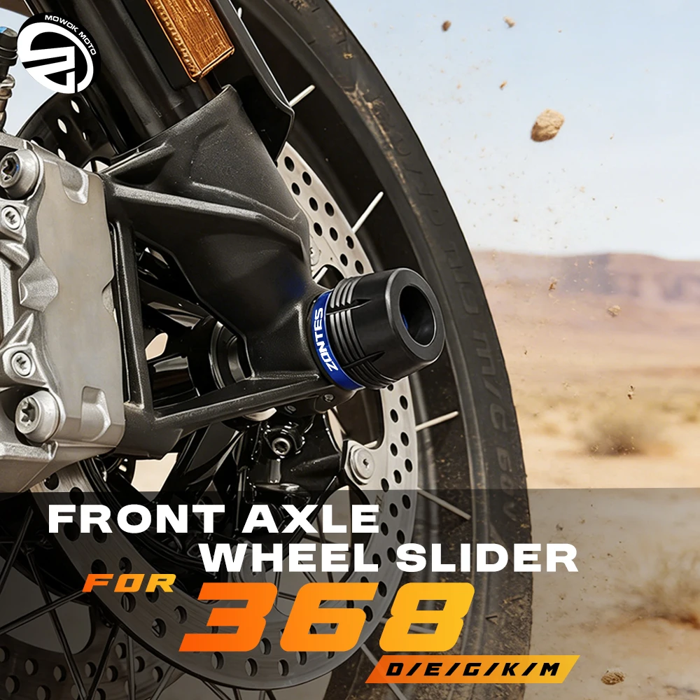 

For ZONTES 368G ZT368 368D 368E 368M G368 368 D E G M 2024 2025 2026 Motorcycle Front Wheel Axle Fork Slider Crash Protector