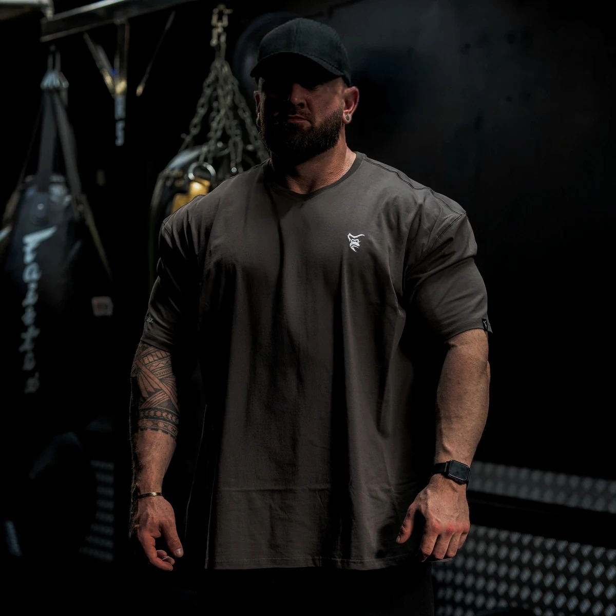 SILVERBACK Men Women T shirt Dark Oversized Cotton Tee Print Workout Gym Tops Streetwear Fitness Clothing Alternative Fashion