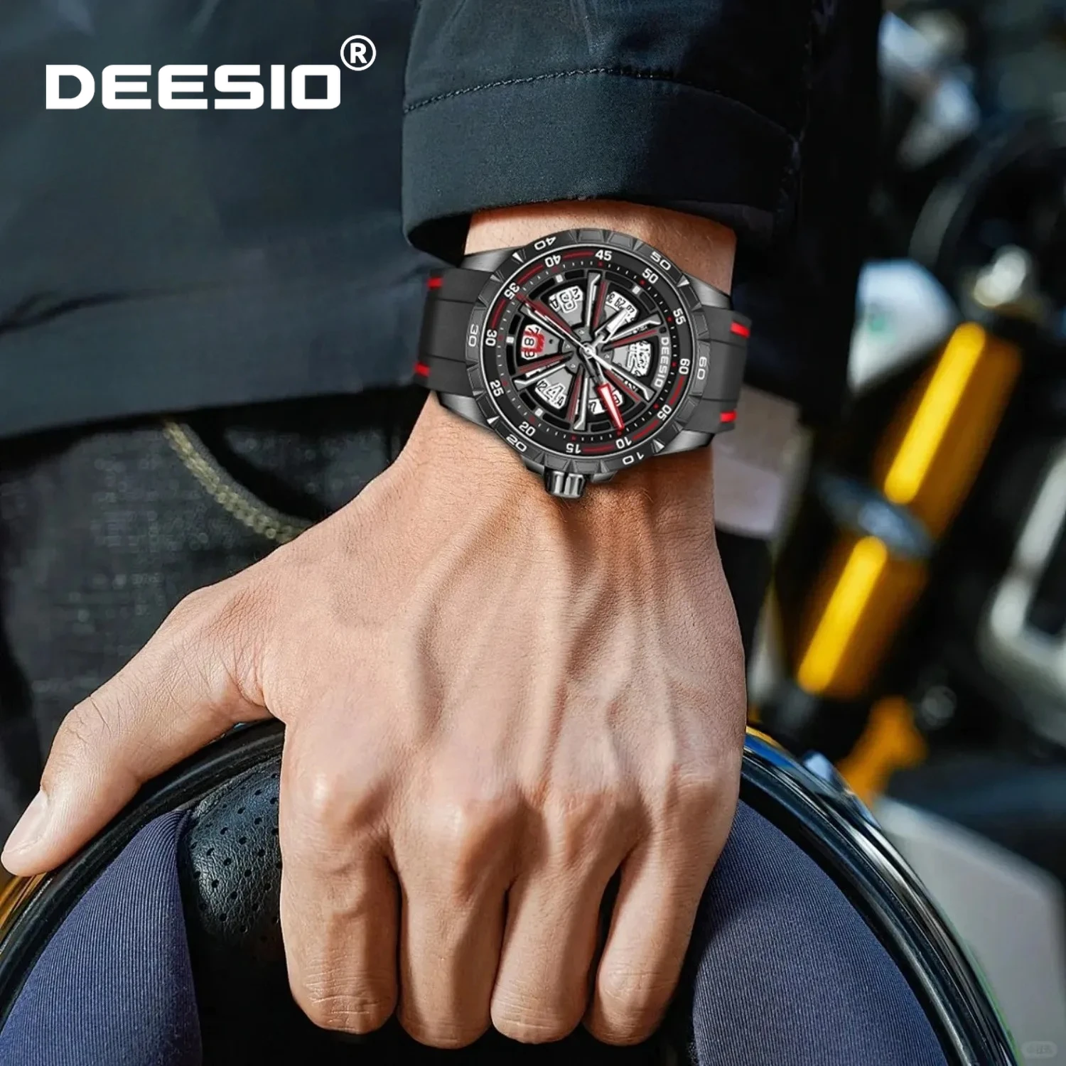 

Автоматические механические часы Deesio Wheel Drive Series 43 мм, корпус из нержавеющей стали 316L, сапфировое стекло, светящиеся стрелки, водонепроницаемые, для мужчин