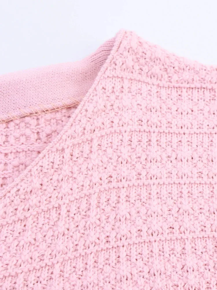 

TRAFZA женская новая модная универсальная многослойная вязаная куртка с длинными рукавами женская шикарная элегантная однобортная куртка с карманами двухцветное пальто