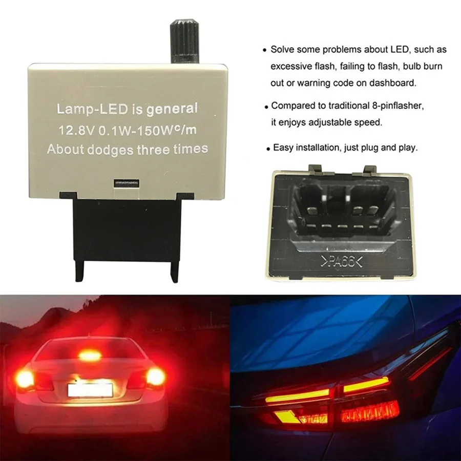 1Pcs 8 Pin Adjustable LED Flasher Relay For Toyota Lexus Turn Signal Blinker Light Car Vehicle Automobile Accessories - Image 2