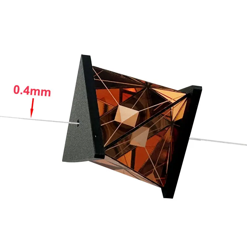 Prisma Mini 360 Derajat Berlaku untuk Pemasangan Tali Kawat Baja 0.4Mm untuk Pengukuran Total Station Leica Nikon Sok