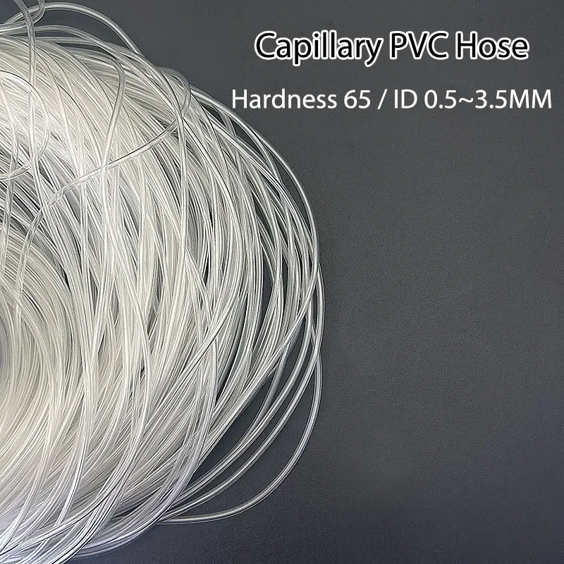 

Прозрачный капиллярный шланг из ПВХ, гибкая микротрубка для систем расхода воды и воздуха, ID 0,5 мм ~ 3,5 мм, трубка для защиты от коррозии