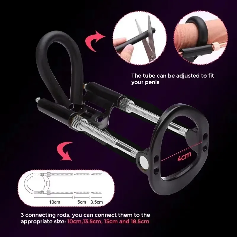 Sex Toys Tools Penis Training Extender Enlargement Edge Stretcher Pump Sex Toys For Male Penis Exercise Strap Dick Enlargers18+ - Image 3