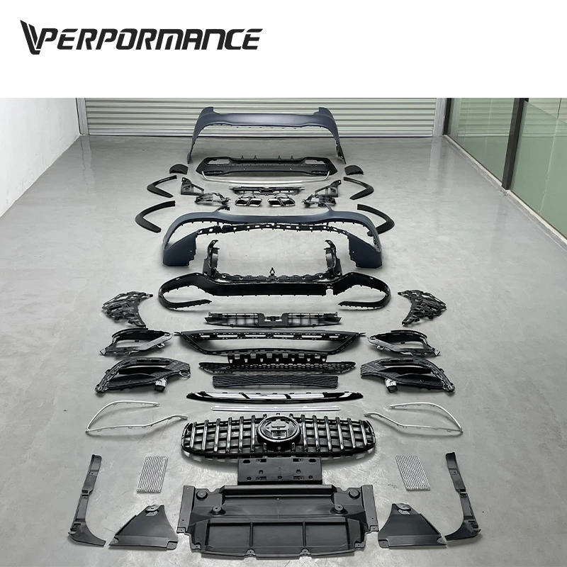 

STLFSTLFCar Body Kit for GLS Class X167 Change to GLS63 TI Style Look Auto Replacement Bumpers Grille Fender Flares