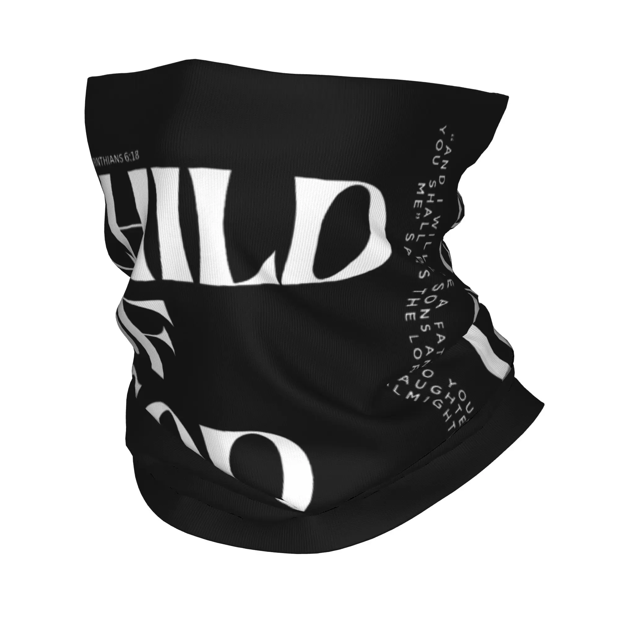 

Child of God Bible Verse Faith Christian Bandana Neck Gaiter Balaclavas Wrap Scarf Printed Bible Verse Cycling Hiking Adult
