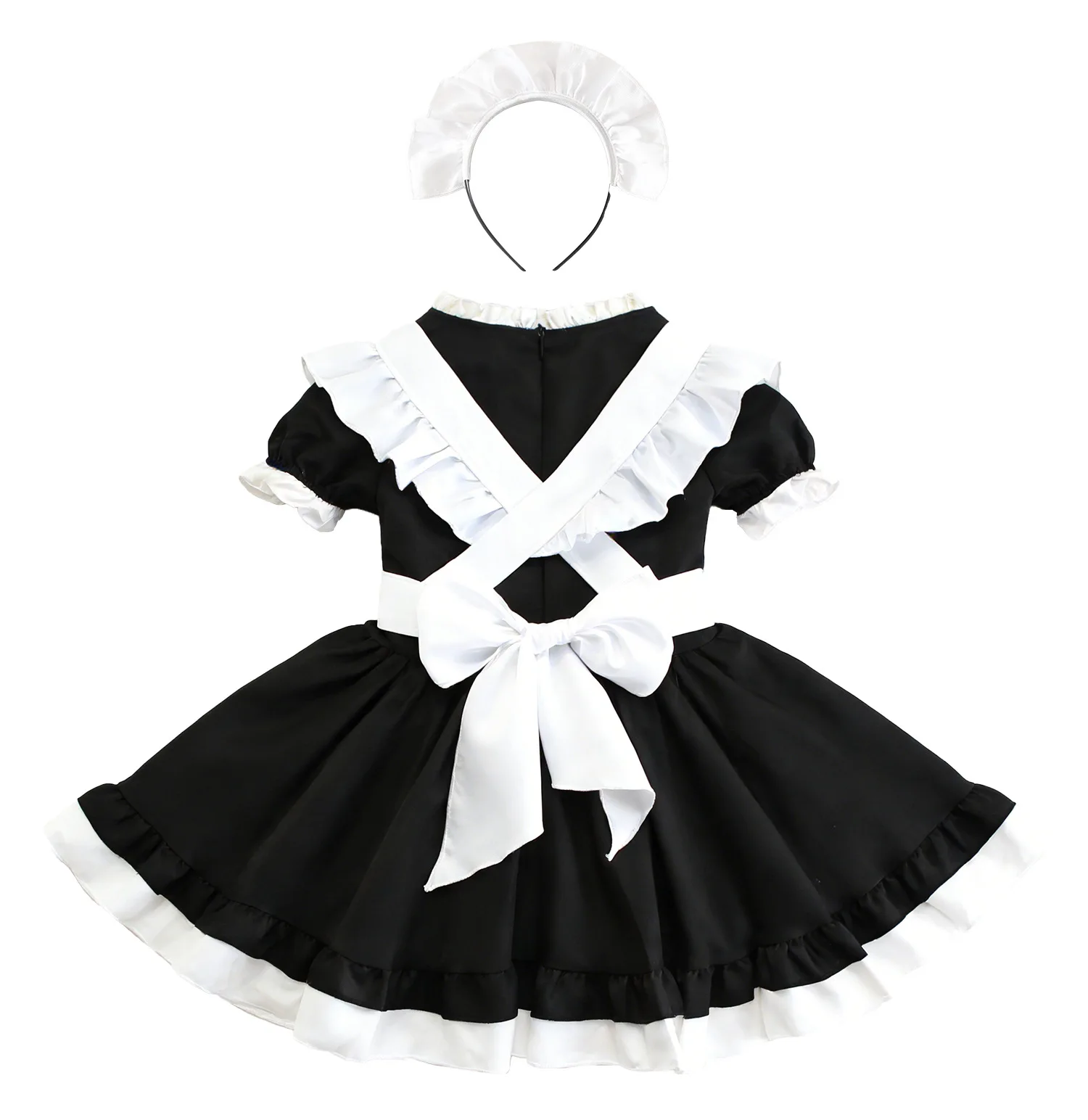 Maid Cosplay Lolita Costume Dress For Girls Japan Animation Style Outfit Plus Size Cute Aesthetic Country French Princess Dress view 5