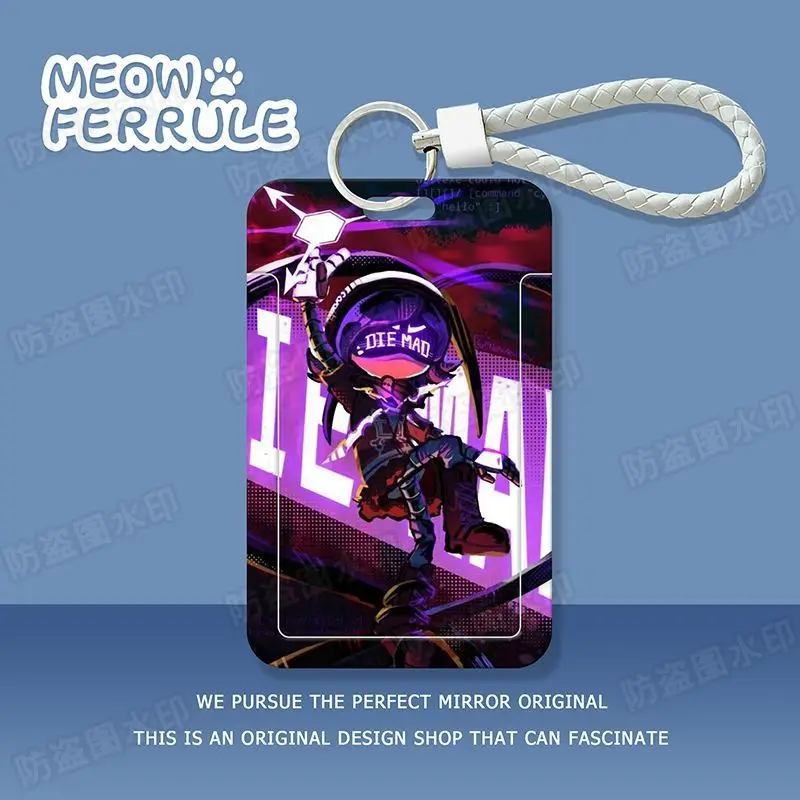 New Murder Drones Card Holder Protective Sleeve with Keychain Hole for Student ID IC Access Card Backpack Hanging Daily Gift