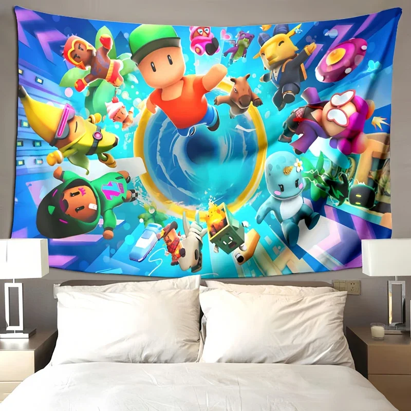 Stumble Guys game pattern blanket living room bedroom decoration children's room soft and comfortable baby blanket birthday gift