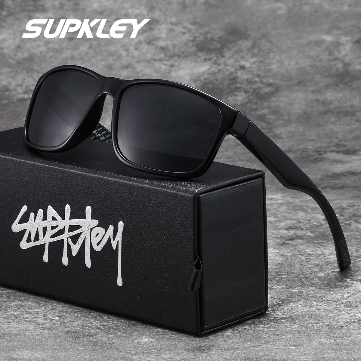 SUPKLE 1 قطعة نظارات شمسية نسائية عصرية رائعة ترتدي عدسات مريحة عالية الدقة مجال رؤية واضح نظارات رجالية مستقطبة #5