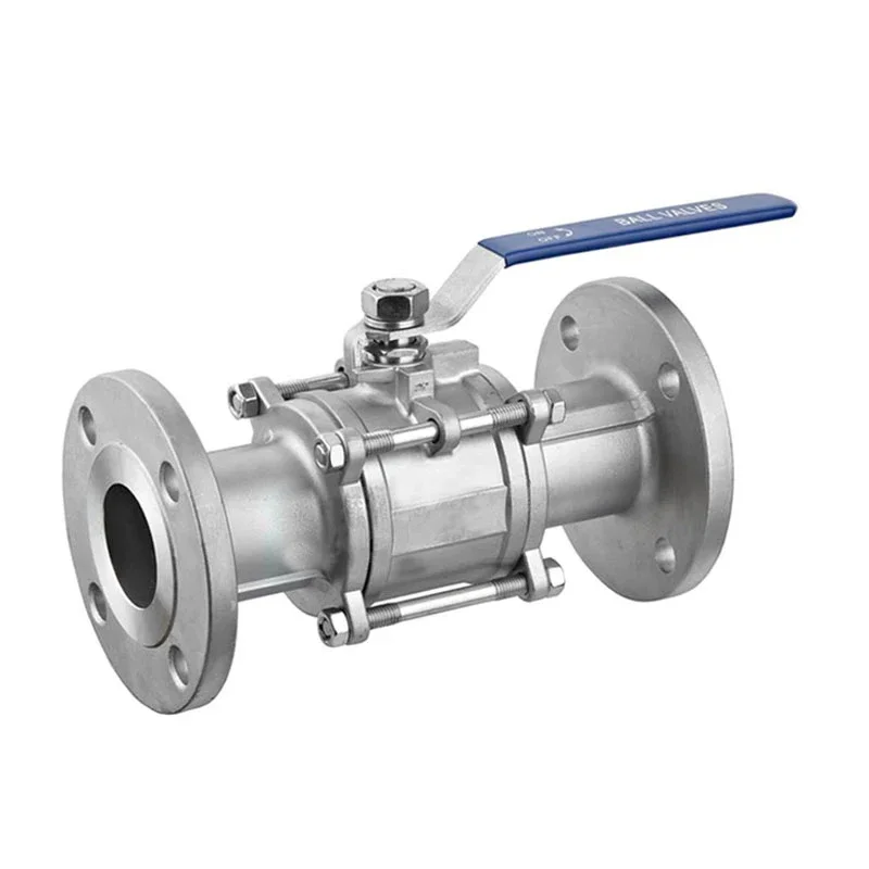 304 Stainless Steel 3PC Type Internal Thread Flange Ball Valve DN15 DN20
