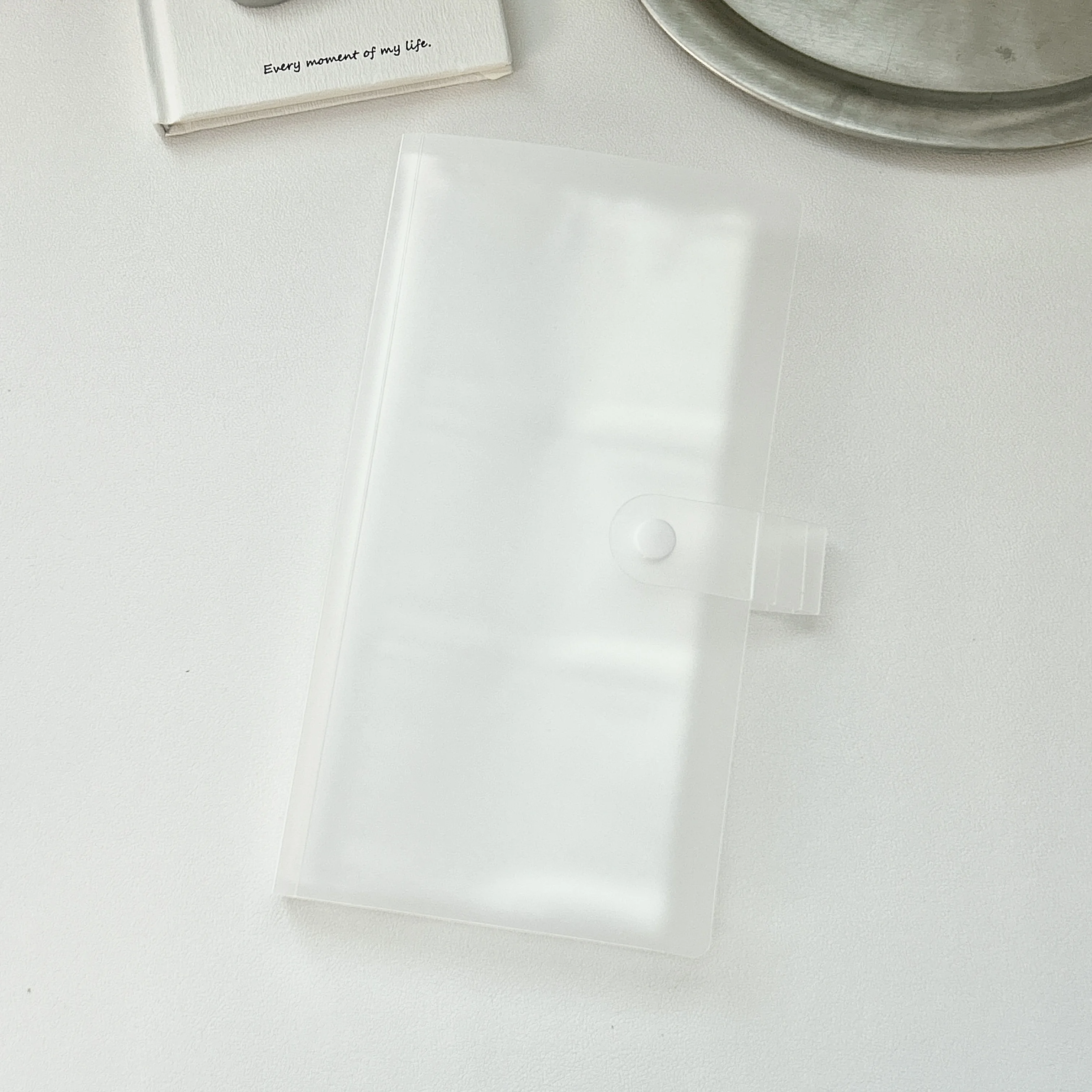 3 Inch Photocard Holder Book Transparent Card Storage Album 3 Pocket Grid 84 Slots Snap Button Portable Trading Card Organizer