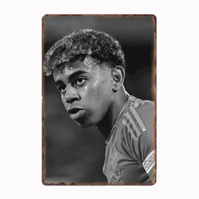 

LAMINE YAMAL SPANISH Football Player Poster Metal Sign Club Custom Bar Bedroom Indoor Posters Home Wall Decor Room Decoration