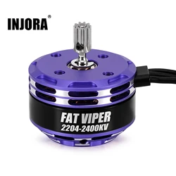 INJORA Brushless Fat Viper 2204 Outrunner Motor & Transmission for 1/18 RC Crawler TRX4M