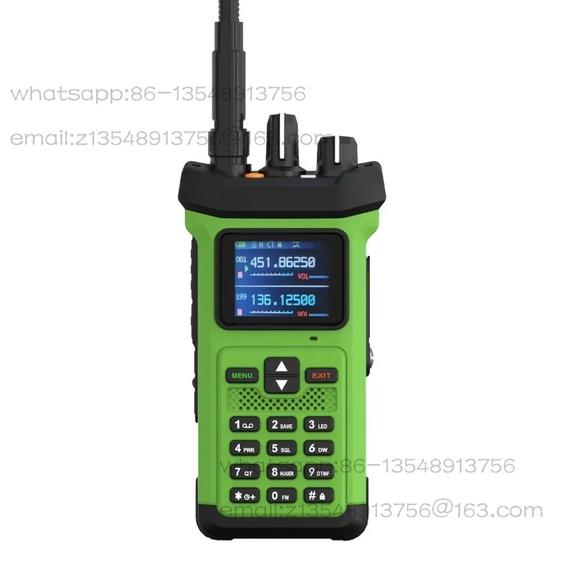 GX8500 20W Dual Band Long Range Walkie Talkie 5800mAh Reverse Charging Noise Reduction Flashlight Frequency Copy Two Way