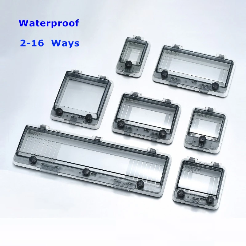 

Waterproof Transparent Window Cover IP67 ABS Plastic For Outdoor Juction Box Protective Botton Switch Without Mounting Din Base