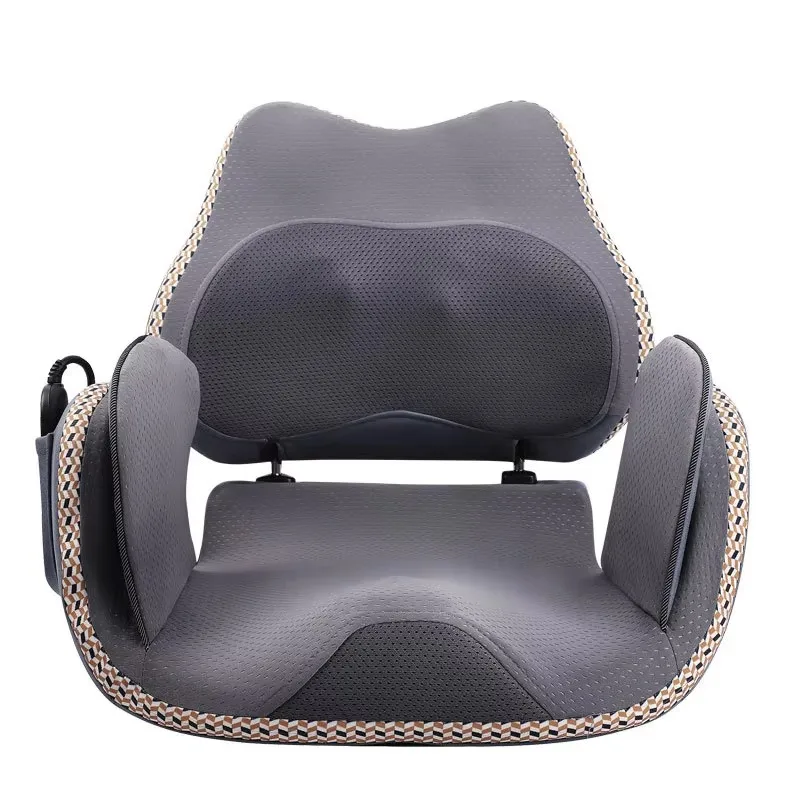 Portable vibrating lumbar massager, back and hip airbag massage pad