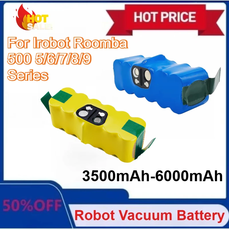

Upgraded Batterry 3500-6000mAh for IRobot Roomba 500 600 700 800 550 560 595 650 655 770 780 790 870 880 866 Vacuum Cleaner