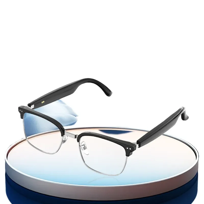 Bluetooth Smart Glasses Wireless Audio Sunglasses AI Translation Anti Blue Light UV Protection For Driving Men Women Open Ear
