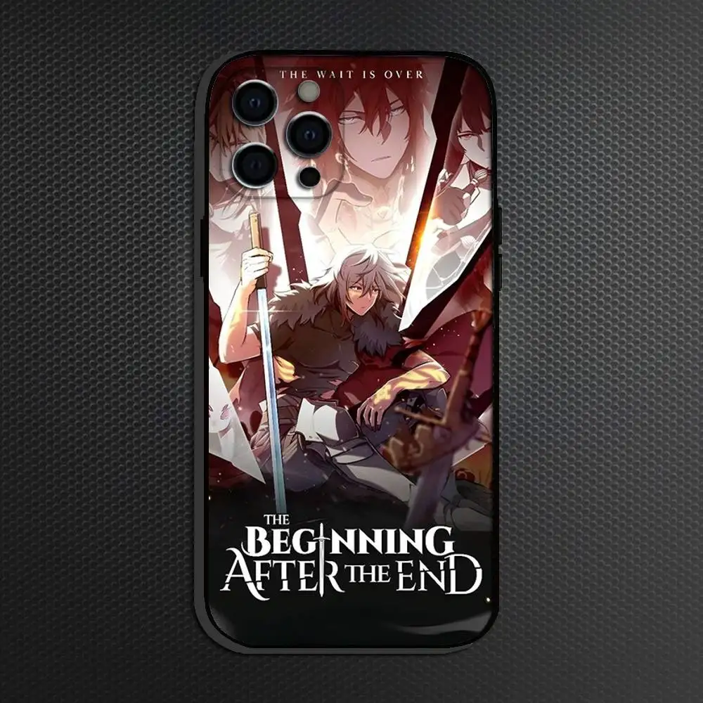 حافظة هاتف B-Beginning A-After The End لهاتف iPhone 16,15,14,13,12,11 Plus, Pro Max, أخرى غطاء أسود ناعم