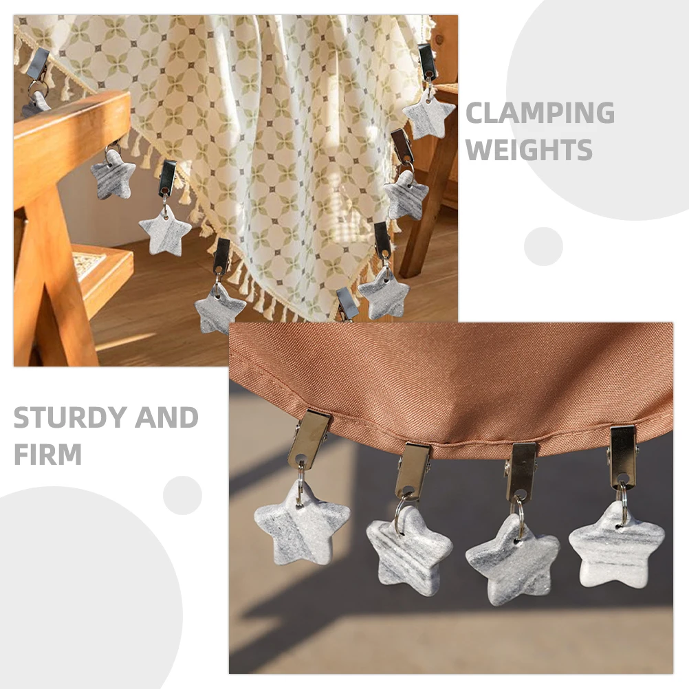 

4pcs Weights Stainless Outdoor Table Cloth Pendant Outdoor Camping Supplies Camping Supplies Reusable Small