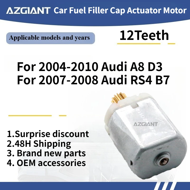 

For Audi A8 D3 2004-2010/RS4 B7 2007-2008 Car Fuel Filler Flap Open Lock Release Actuator Core Motor Tank Cap Door Engine