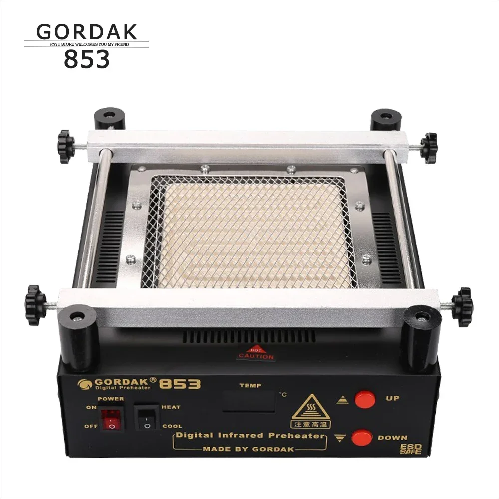 GORDAK 853, инфракрасная платформа для защиты окружающей среды, бессвинцовая платформа предварительного нагрева, станция для ремонта нагрева BGA, сварочный аппарат для предварительного нагрева печатных плат