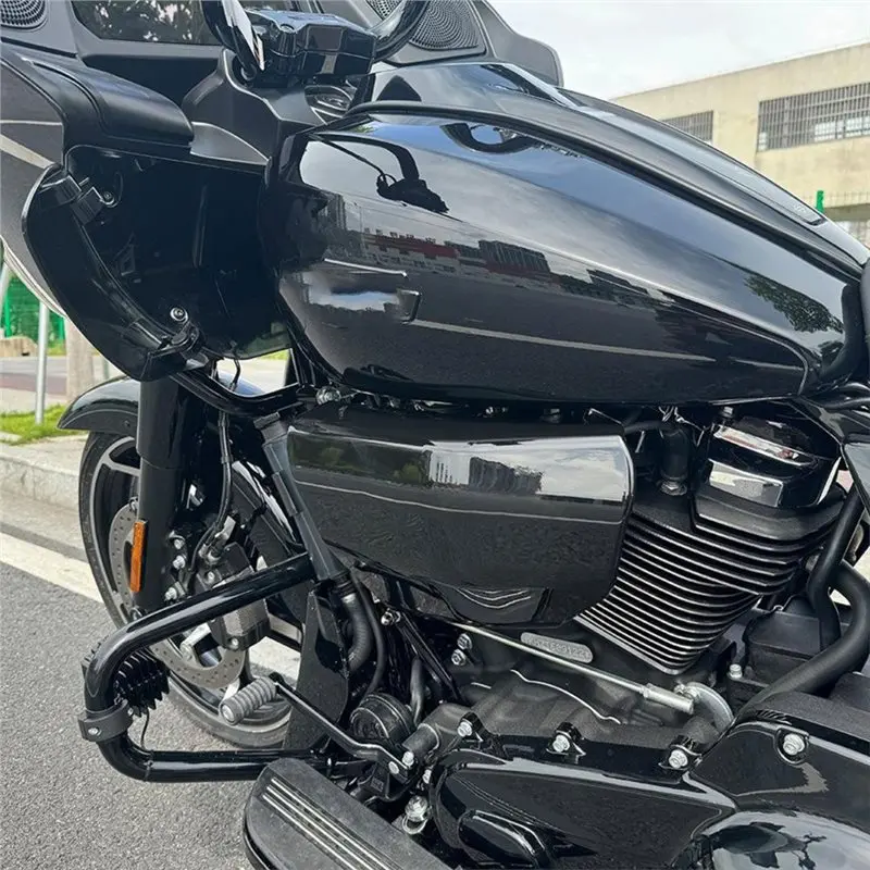 A96E-For Road Glide Street Glide CVO ST 2017+ Motorcycle Side Air Deflector Heat Shield Vent Cover