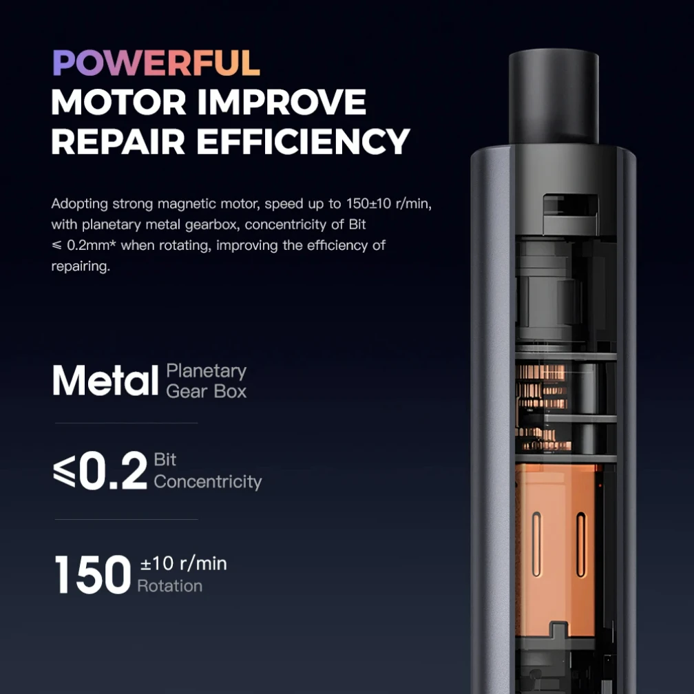 ไขควงไฟฟ้าชุดความแม่นยํา 66 in 1 เครื่องมือชาร์จแม่เหล็กขนาดเล็ก Bits สําหรับ Xiaomi ซ่อมโทรศัพท์มือถือ