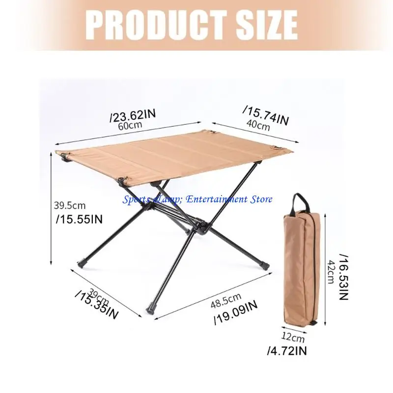 G7NF Quick Setups Klappbarer Outdoor-Schreibtisch Wasserdichter tragbarer Campingtisch Stoff Metallstruktur für – Detail 6